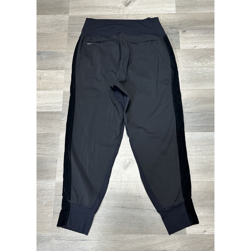 Athleta Venice Velvet Stripe Jogger Athleisure Pants Tapered Ankle -Size M